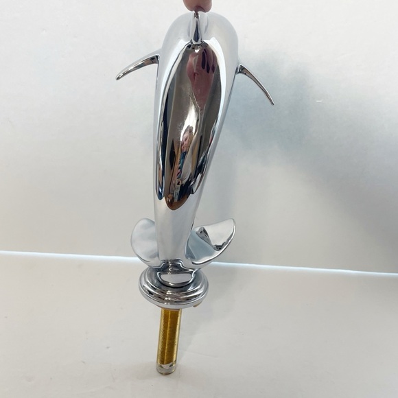 Chrome Dolphin Faucet for 3-Hole Wide Spread Deck Mount Sink READ - Picture 8 of 14